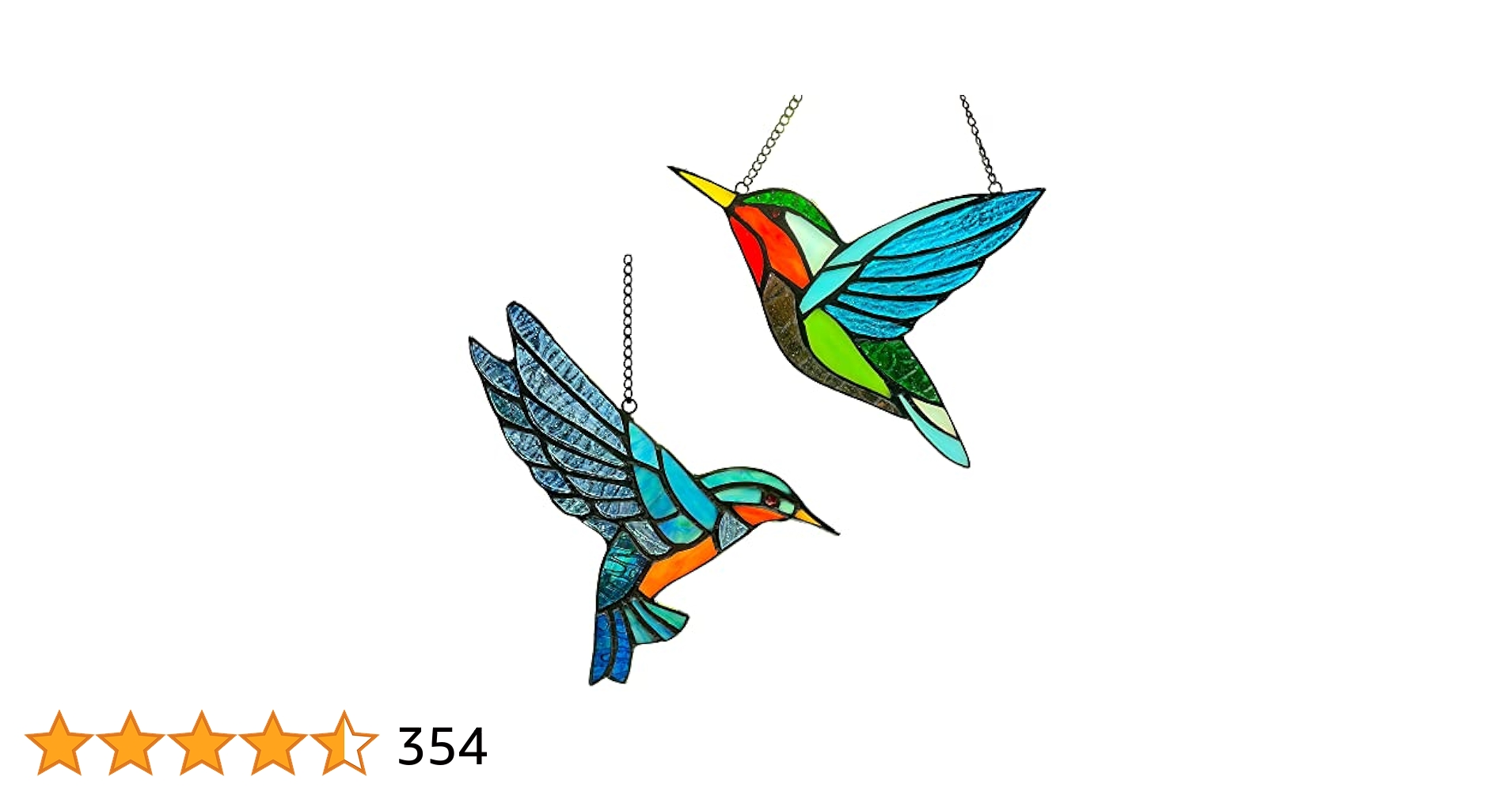 Amazon.co.jp: ハチドリ ステンドグラス 鳥 ウィンドウ吊り下げ